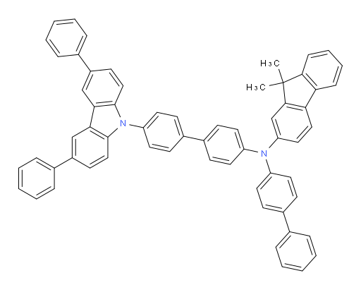 N-([1,1'-biphenyl]-4-yl)-N-(4'-(3,6-diphenyl-9H-carbazol-9-yl)-[1,1'-biphenyl]-4-yl)-9,9-dimethyl-9H-fluoren-2-amine
