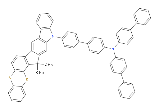 N,N-di([1,1'-biphenyl]-4-yl)-4'-(15,15-dimethylbenzo[5',6'][1,4]dithiino[2',3':4,5]indeno[2,1-b]carbazol-13(15H)-yl)-[1,1'-biphenyl]-4-amine