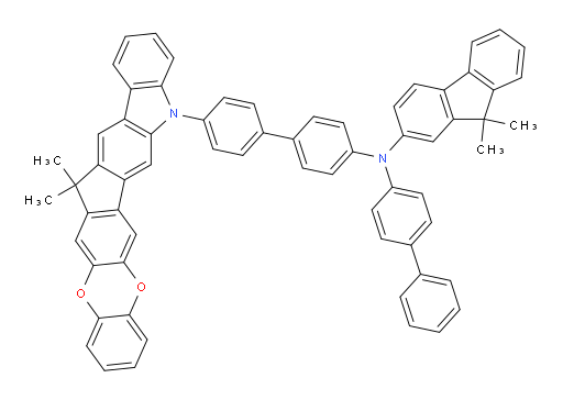 N-([1,1'-biphenyl]-4-yl)-N-(4'-(15,15-dimethylbenzo[5',6'][1,4]dioxino[2',3':5,6]indeno[1,2-b]carbazol-5(15H)-yl)-[1,1'-biphenyl]-4-yl)-9,9-dimethyl-9H-fluoren-2-amine