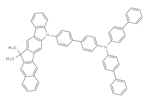 N,N-di([1,1'-biphenyl]-4-yl)-4'-(13,13-dimethylbenzo[5,6]indeno[1,2-b]carbazol-5(13H)-yl)-[1,1'-biphenyl]-4-amine