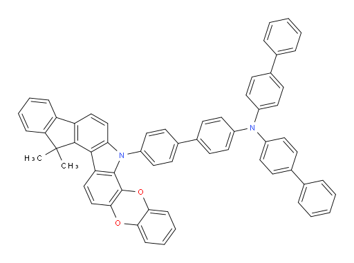 N,N-di([1,1'-biphenyl]-4-yl)-4'-(13,13-dimethylbenzo[5,6][1,4]dioxino[2,3-a]indeno[2,1-g]carbazol-6(13H)-yl)-[1,1'-biphenyl]-4-amine