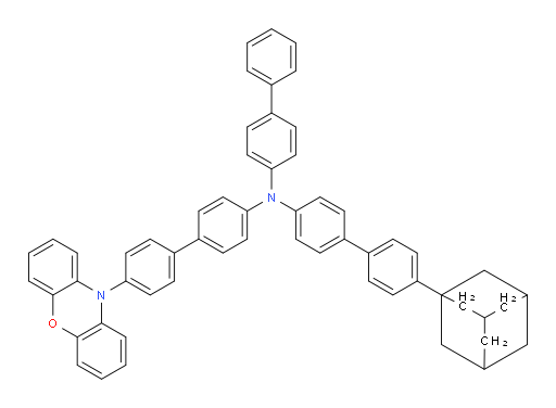 N-(4'-(10H-phenoxazin-10-yl)-[1,1'-biphenyl]-4-yl)-N-([1,1'-biphenyl]-4-yl)-4'-(adamantan-1-yl)-[1,1'-biphenyl]-4-amine