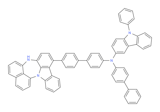 N-(4'-(4H-naphtho[1',8':5,6,7][1,4]diazepino[3,2,1-jk]carbazol-7-yl)-[1,1'-biphenyl]-4-yl)-N-([1,1'-biphenyl]-4-yl)-9-phenyl-9H-carbazol-3-amine