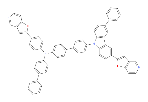N-([1,1'-biphenyl]-4-yl)-4'-(3-(furo[3,2-c]pyridin-2-yl)-6-phenyl-9H-carbazol-9-yl)-N-(4-(furo[3,2-c]pyridin-2-yl)phenyl)-[1,1'-biphenyl]-4-amine