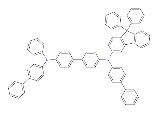 N-([1,1'-biphenyl]-4-yl)-9,9-diphenyl-N-(4'-(3-phenyl-9H-carbazol-9-yl)-[1,1'-biphenyl]-4-yl)-9H-fluoren-3-amine