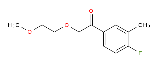 1-(4-fluoro-3-methylphenyl)-2-(2-methoxyethoxy)ethanone