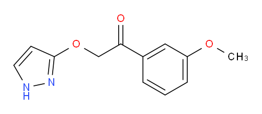2-((1H-pyrazol-3-yl)oxy)-1-(3-methoxyphenyl)ethanone