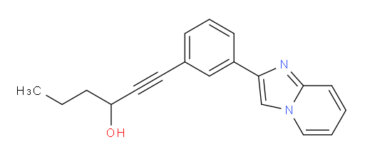 1-(3-(imidazo[1,2-a]pyridin-2-yl)phenyl)hex-1-yn-3-ol