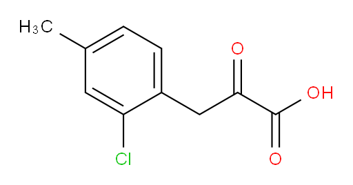 3-(2-chloro-4-methylphenyl)-2-oxopropanoic acid