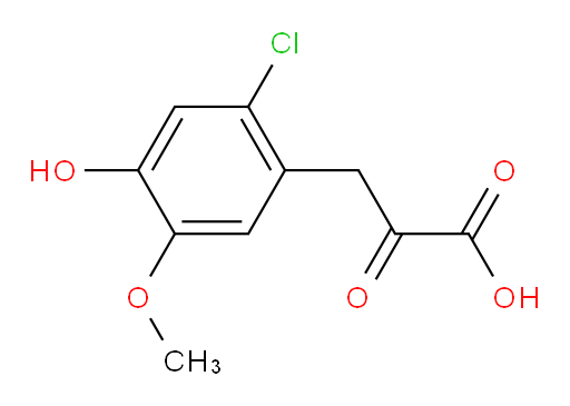 3-(2-chloro-4-hydroxy-5-methoxyphenyl)-2-oxopropanoic acid