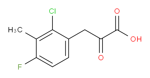 3-(2-chloro-4-fluoro-3-methylphenyl)-2-oxopropanoic acid