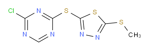 2-((4-chloro-1,3,5-triazin-2-yl)thio)-5-(methylthio)-1,3,4-thiadiazole