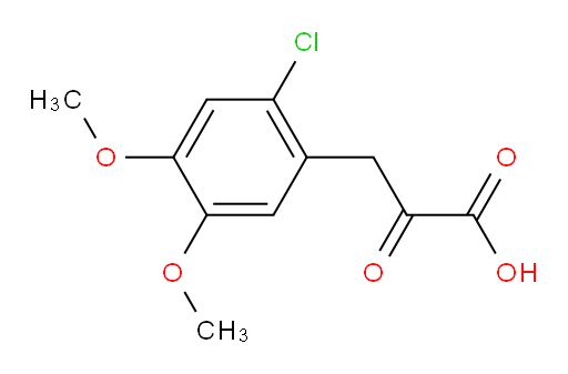 3-(2-chloro-4,5-dimethoxyphenyl)-2-oxopropanoic acid