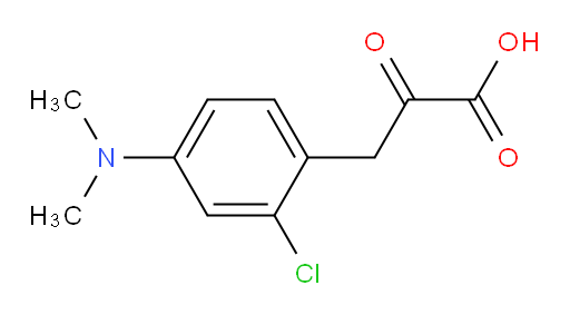 3-(2-chloro-4-(dimethylamino)phenyl)-2-oxopropanoic acid