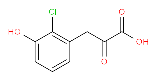 3-(2-chloro-3-hydroxyphenyl)-2-oxopropanoic acid