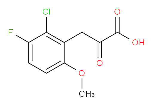 3-(2-chloro-3-fluoro-6-methoxyphenyl)-2-oxopropanoic acid