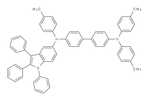N4,N4,N4'-tri-p-tolyl-N4'-(1,2,3-triphenyl-1H-indol-5-yl)-[1,1'-biphenyl]-4,4'-diamine