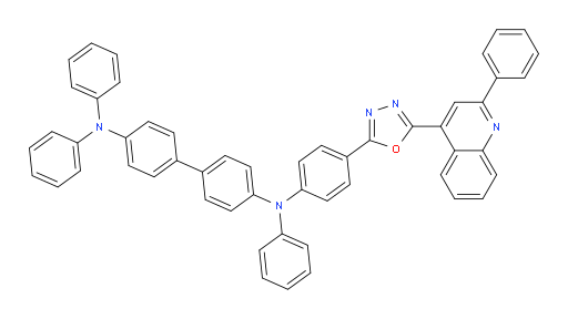 N4,N4,N4'-triphenyl-N4'-(4-(5-(2-phenylquinolin-4-yl)-1,3,4-oxadiazol-2-yl)phenyl)-[1,1'-biphenyl]-4,4'-diamine