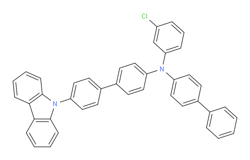 N-([1,1'-biphenyl]-4-yl)-4'-(9H-carbazol-9-yl)-N-(3-chlorophenyl)-[1,1'-biphenyl]-4-amine