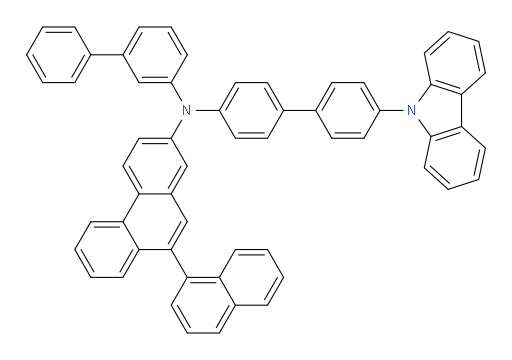 N-(4'-(9H-carbazol-9-yl)-[1,1'-biphenyl]-4-yl)-N-([1,1'-biphenyl]-3-yl)-9-(naphthalen-1-yl)phenanthren-2-amine