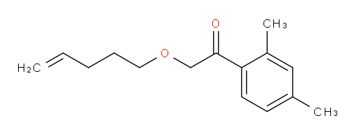1-(2,4-dimethylphenyl)-2-(pent-4-en-1-yloxy)ethanone