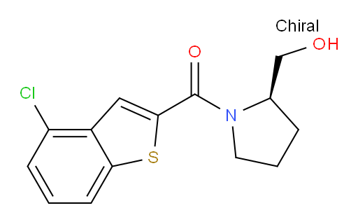 (R)-(4-chlorobenzo[b]thiophen-2-yl)(2-(hydroxymethyl)pyrrolidin-1-yl)methanone