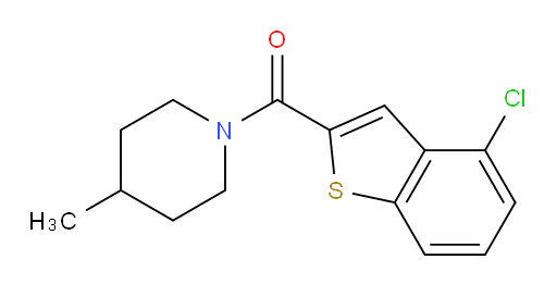 (4-chlorobenzo[b]thiophen-2-yl)(4-methylpiperidin-1-yl)methanone