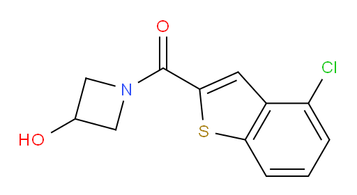 (4-chlorobenzo[b]thiophen-2-yl)(3-hydroxyazetidin-1-yl)methanone