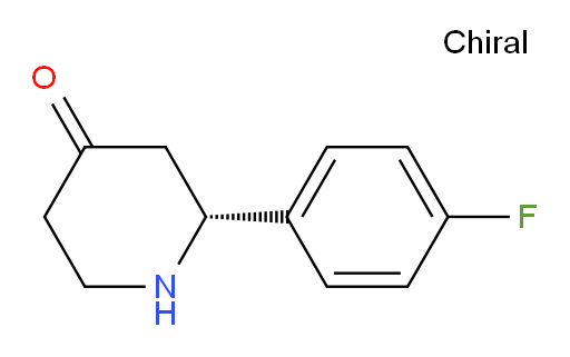(R)-2-(4-fluorophenyl)piperidin-4-one