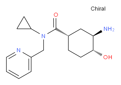 (1S,3R,4R)-3-amino-N-cyclopropyl-4-hydroxy-N-(pyridin-2-ylmethyl)cyclohexanecarboxamide
