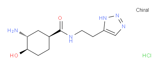 (1S,3R,4R)-N-(2-(1H-1,2,3-triazol-5-yl)ethyl)-3-amino-4-hydroxycyclohexanecarboxamide hydrochloride