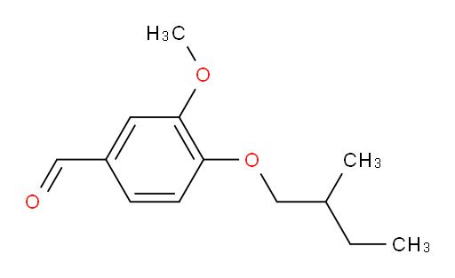 3-methoxy-4-(2-methylbutoxy)benzaldehyde