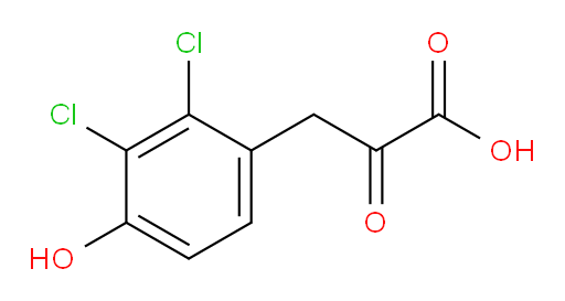 3-(2,3-dichloro-4-hydroxyphenyl)-2-oxopropanoic acid
