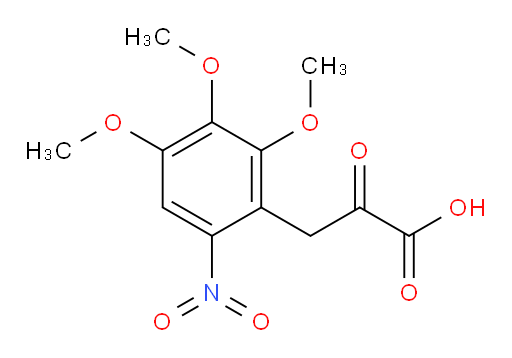 2-oxo-3-(2,3,4-trimethoxy-6-nitrophenyl)propanoic acid