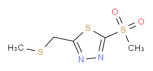 2-(methylsulfonyl)-5-((methylthio)methyl)-1,3,4-thiadiazole