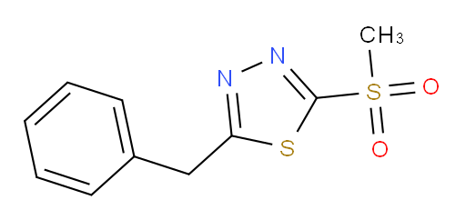 2-benzyl-5-(methylsulfonyl)-1,3,4-thiadiazole