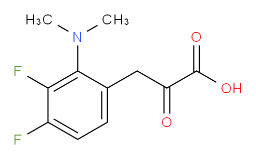 3-(2-(dimethylamino)-3,4-difluorophenyl)-2-oxopropanoic acid