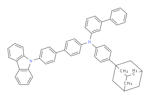 N-(4'-(9H-carbazol-9-yl)-[1,1'-biphenyl]-4-yl)-N-(4-(adamantan-1-yl)phenyl)-[1,1'-biphenyl]-3-amine