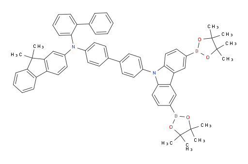 N-([1,1'-biphenyl]-2-yl)-N-(4'-(3,6-bis(4,4,5,5-tetramethyl-1,3,2-dioxaborolan-2-yl)-9H-carbazol-9-yl)-[1,1'-biphenyl]-4-yl)-9,9-dimethyl-9H-fluoren-2-amine