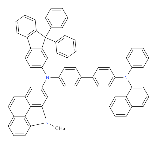 N4-(9,9-diphenyl-9H-fluoren-2-yl)-N4-(4-methyl-4H-benzo[def]carbazol-2-yl)-N4'-(naphthalen-1-yl)-N4'-phenyl-[1,1'-biphenyl]-4,4'-diamine