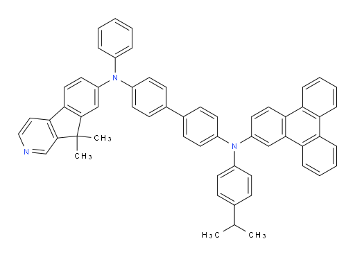 N4-(9,9-dimethyl-9H-indeno[2,1-c]pyridin-7-yl)-N4'-(4-isopropylphenyl)-N4-phenyl-N4'-(triphenylen-2-yl)-[1,1'-biphenyl]-4,4'-diamine