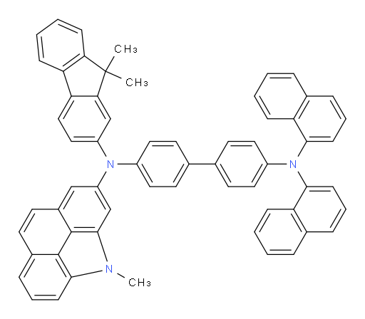 N4-(9,9-dimethyl-9H-fluoren-2-yl)-N4-(4-methyl-4H-benzo[def]carbazol-2-yl)-N4',N4'-di(naphthalen-1-yl)-[1,1'-biphenyl]-4,4'-diamine