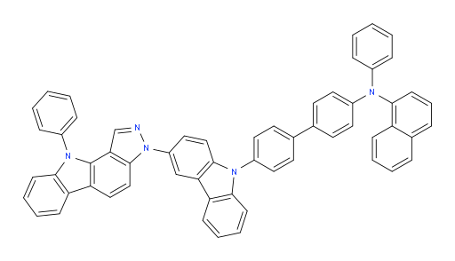 N-phenyl-N-(4'-(3-(10-phenylpyrazolo[4,3-a]carbazol-3(10H)-yl)-9H-carbazol-9-yl)-[1,1'-biphenyl]-4-yl)naphthalen-1-amine