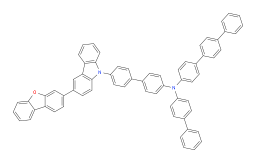 N-([1,1'-biphenyl]-4-yl)-N-(4'-(3-(dibenzo[b,d]furan-3-yl)-9H-carbazol-9-yl)-[1,1'-biphenyl]-4-yl)-[1,1':4',1''-terphenyl]-4-amine