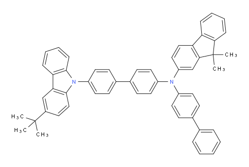 N-([1,1'-biphenyl]-4-yl)-N-(4'-(3-(tert-butyl)-9H-carbazol-9-yl)-[1,1'-biphenyl]-4-yl)-9,9-dimethyl-9H-fluoren-2-amine