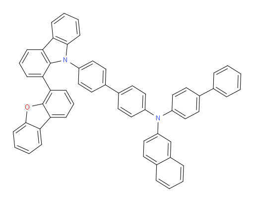 N-([1,1'-biphenyl]-4-yl)-N-(4'-(1-(dibenzo[b,d]furan-4-yl)-9H-carbazol-9-yl)-[1,1'-biphenyl]-4-yl)naphthalen-2-amine