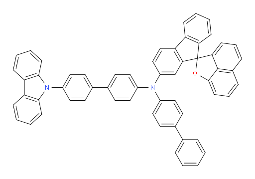 N-(4'-(9H-carbazol-9-yl)-[1,1'-biphenyl]-4-yl)-N-([1,1'-biphenyl]-4-yl)spiro[fluorene-9,2'-naphtho[1,8-bc]furan]-2-amine