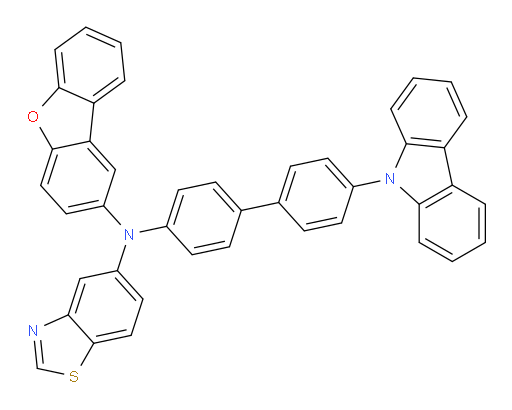 N-(4'-(9H-carbazol-9-yl)-[1,1'-biphenyl]-4-yl)-N-(dibenzo[b,d]furan-2-yl)benzo[d]thiazol-5-amine