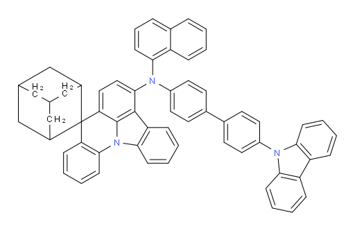 N-(4'-(9H-carbazol-9-yl)-[1,1'-biphenyl]-4-yl)-N-(naphthalen-1-yl)spiro[adamantane-2,8'-indolo[3,2,1-de]acridin]-5'-amine