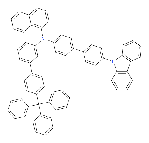 N-(4'-(9H-carbazol-9-yl)-[1,1'-biphenyl]-4-yl)-N-(4'-trityl-[1,1'-biphenyl]-3-yl)naphthalen-1-amine
